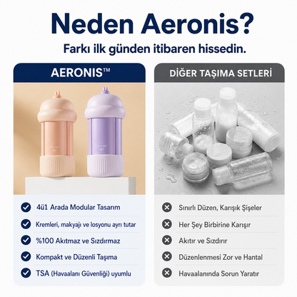 Aeronıs™ 4in1  Pratik Doldurulabilir Çoklu Dispenser